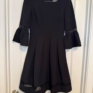 Eliza J Black Dress with Bell Sleeves Size 2